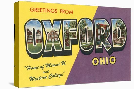 Greetings from Oxford, Ohio-null-Stretched Canvas