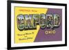 Greetings from Oxford, Ohio-null-Framed Premium Giclee Print