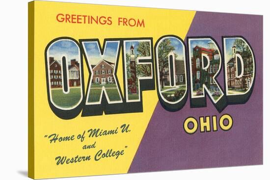 Greetings from Oxford, Ohio-null-Stretched Canvas