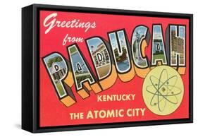 Greetings from Paducah, Kentucky-null-Framed Stretched Canvas