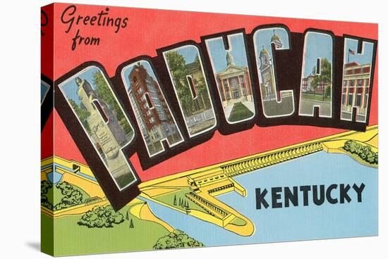 Greetings from Paducah, Kentucky-null-Stretched Canvas