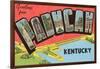 Greetings from Paducah, Kentucky-null-Framed Art Print
