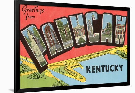 Greetings from Paducah, Kentucky-null-Framed Art Print