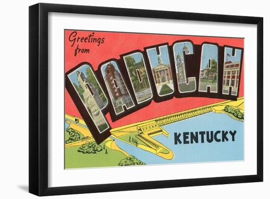 Greetings from Paducah, Kentucky-null-Framed Art Print