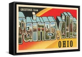 Greetings from Painesville, Ohio-null-Framed Stretched Canvas