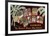 Greetings from Palm Beach, Florida-null-Framed Premium Giclee Print