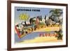 Greetings from Palm Beaches, Florida-null-Framed Art Print