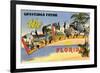 Greetings from Palm Beaches, Florida-null-Framed Art Print