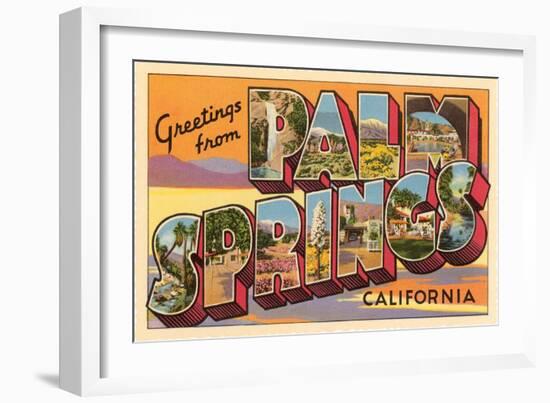 Greetings from Palm Springs, California-null-Framed Art Print