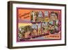 Greetings from Palm Springs-null-Framed Art Print