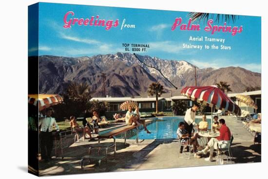 Greetings from Palm Springs-null-Stretched Canvas