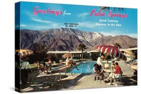 Greetings from Palm Springs-null-Stretched Canvas