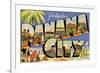 Greetings from Panama City, Florida-null-Framed Premium Giclee Print