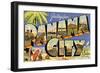 Greetings from Panama City, Florida-null-Framed Art Print