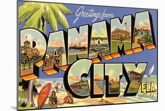 Greetings from Panama City, Florida-null-Mounted Art Print