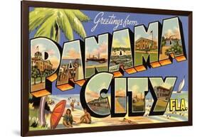 Greetings from Panama City, Florida-null-Framed Art Print