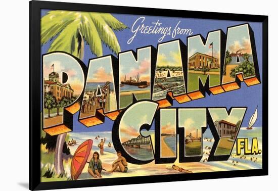 Greetings from Panama City, Florida-null-Framed Art Print