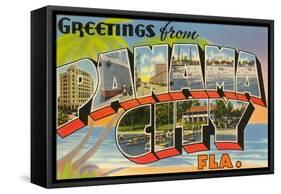 Greetings from Panama City, Florida-null-Framed Stretched Canvas