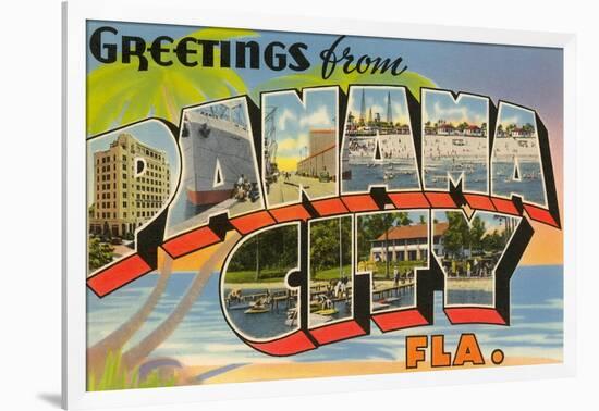 Greetings from Panama City, Florida-null-Framed Art Print