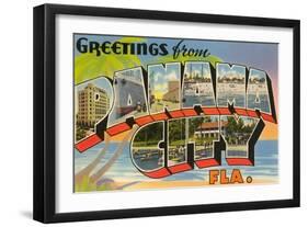Greetings from Panama City, Florida-null-Framed Art Print