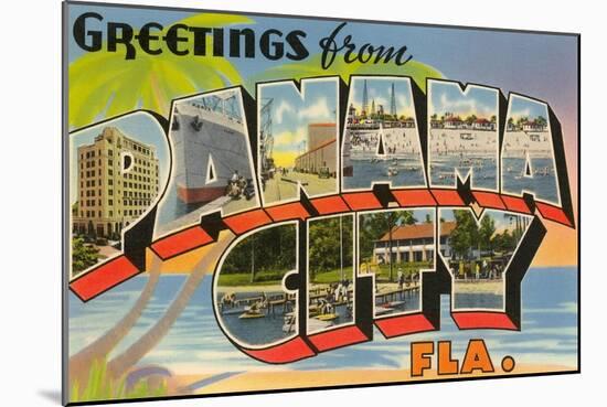 Greetings from Panama City, Florida-null-Mounted Art Print