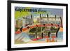 Greetings from Panama City, Florida-null-Framed Premium Giclee Print