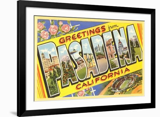 Greetings from Pasadena, California-null-Framed Art Print