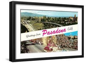 Greetings from Pasadena, California-null-Framed Art Print