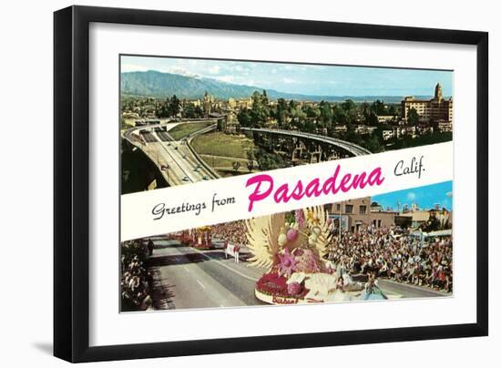 Greetings from Pasadena, California-null-Framed Art Print