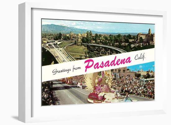 Greetings from Pasadena, California-null-Framed Art Print