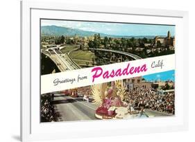 Greetings from Pasadena, California-null-Framed Art Print