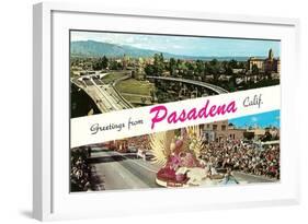 Greetings from Pasadena, California-null-Framed Art Print