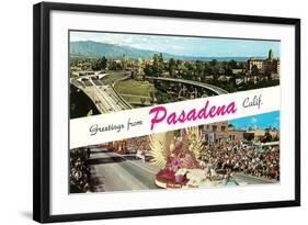 Greetings from Pasadena, California-null-Framed Art Print