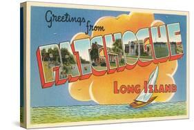 Greetings from Patchogue, Long Island, New York-null-Stretched Canvas