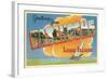 Greetings from Patchogue, Long Island, New York-null-Framed Art Print