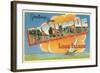 Greetings from Patchogue, Long Island, New York-null-Framed Art Print