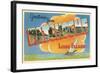 Greetings from Patchogue, Long Island, New York-null-Framed Art Print