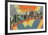 Greetings from Pennsylvania-null-Framed Premium Giclee Print