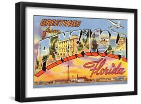 Greetings from Pensacola, Florida-null-Framed Art Print