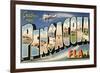 Greetings from Pensacola, Florida-null-Framed Premium Giclee Print