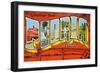 Greetings from Peoria, Illinois-null-Framed Art Print