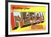 Greetings from Perry, Iowa-null-Framed Art Print