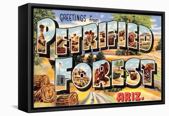 Greetings from Petrified Forest, Arizona-null-Framed Stretched Canvas