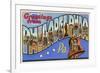 Greetings from Philadelphia, Pennsylvania-null-Framed Premium Giclee Print