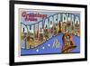 Greetings from Philadelphia, Pennsylvania-null-Framed Premium Giclee Print