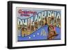 Greetings from Philadelphia, Pennsylvania-null-Framed Art Print