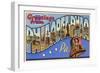 Greetings from Philadelphia, Pennsylvania-null-Framed Art Print