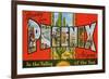 Greetings from Phoenix, Arizona-null-Framed Premium Giclee Print