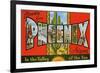 Greetings from Phoenix, Arizona-null-Framed Premium Giclee Print