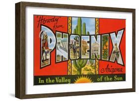 Greetings from Phoenix, Arizona-null-Framed Art Print